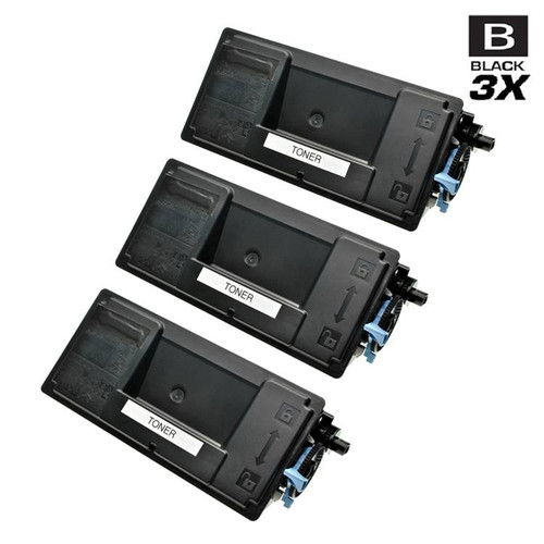 Compatible Kyocera Mita 1T02MS0US0 (TK-3102) Laser Toner Cartridges Black 3 Pack