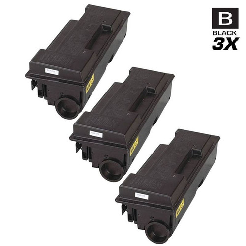 Compatible Kyocera Mita 1T02F80US0 (TK-312) Laser Toner Cartridges Black 3 Pack