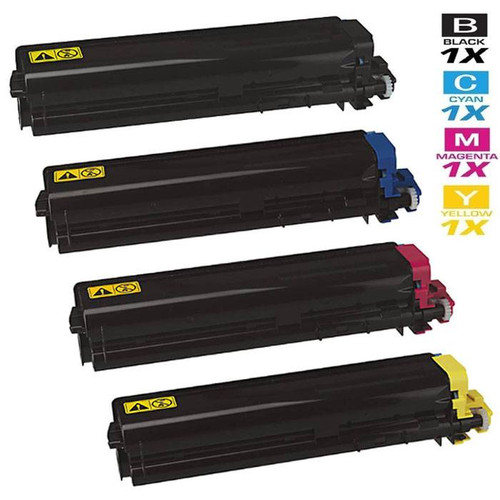 Compatible Kyocera Mita TK-512 Premium Quality Laser Toner Cartridges 4 Color Set (1T02F30US0/ 1T02F3CUS0/ 1T02F3BUS0/ 1T02F3AUS0)