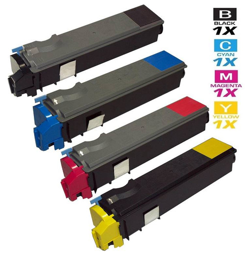 Compatible Kyocera Mita TK-522 Premium Quality Laser Toner Cartridges 4 Color Set (1T02HJ0US0/ 1T02HJCUS0/ 1T02HJBUS0/ 1T02HJAUS0)