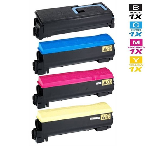 Compatible Kyocera Mita TK-572 Premium Quality Laser Toner Cartridges 4 Color Set (1T02HG0US0/ 1T02HGCUS0/ 1T02HGBUS0/ 1T02HGAUS0)