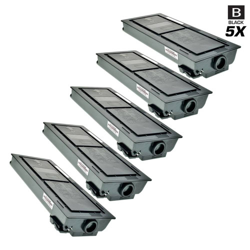 Compatible Kyocera Mita 1T02H00US0 (TK-677) Premium Quality Laser Toner Cartridges Black 5 Pack
