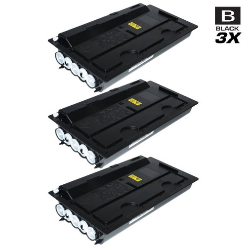 Compatible Kyocera Mita 1T02P80US0 (TK-7107) Laser Toner Cartridges Black 3 Pack