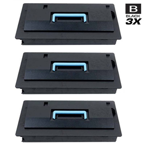 Compatible Kyocera Mita 1T02G10US0 (TK-712) Laser Toner Cartridges Black 3 Pack