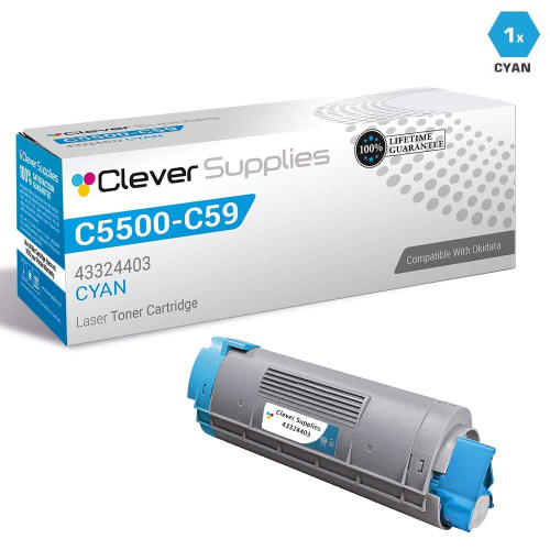Compatible Okidata Type C8 (43324403) Laser Toner Cartridge High Yield Cyan