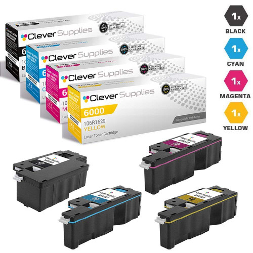 Compatible Xerox WorkCentre 6015NI Premium Quality Laser Toner Cartridges 4 Color Set