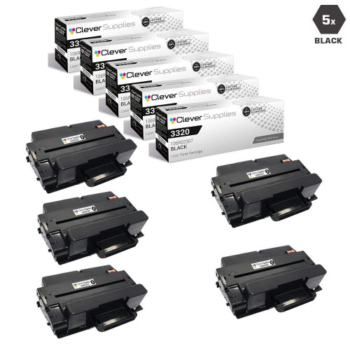 Compatible Xerox 106R02307 Premium Quality Laser Toner Cartridges High Yield Black 5 Pack