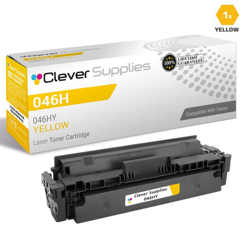 Compatible Canon 046H Toner Cartridges Yellow (046HY)