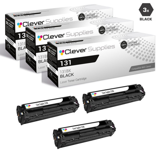 Compatible Canon 131 Toner Cartridges Black 3 Pack (131BK)