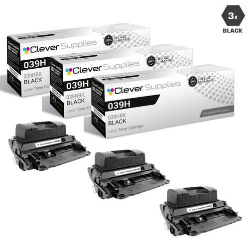 Compatible Canon 039H Toner Cartridges Black 3 Pack (039HBK)