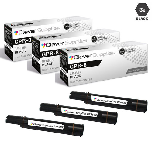 Compatible Canon GPR-8 Toner Cartridges Black 3 Pack (GPR8BK)