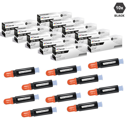 Compatible Canon GPR-15 Toner Cartridges Black 10 Pack (GPR15BK)