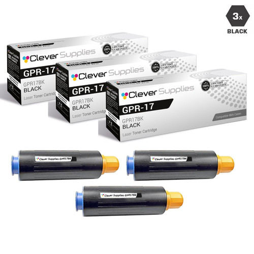 Compatible Canon GPR-17 Toner Cartridges Black 3 Pack (GPR17BK)
