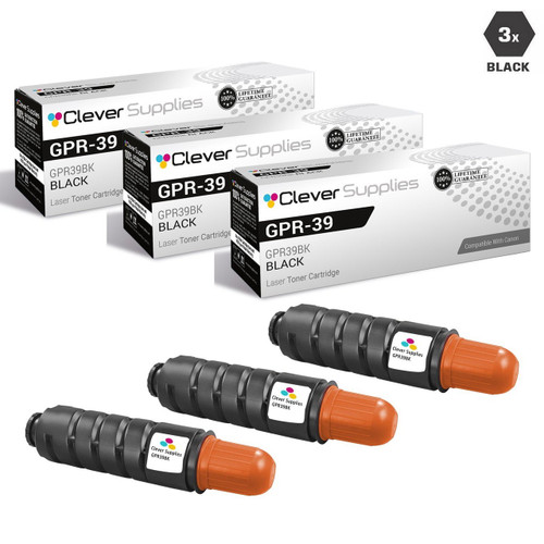 Compatible Canon GPR-39 Toner Cartridges Black 3 Pack (GPR39BK)