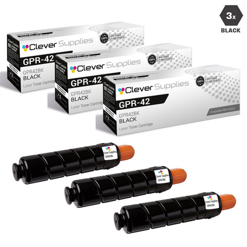 Compatible Canon GPR-42 Toner Cartridges Black 3 Pack (GPR42BK)