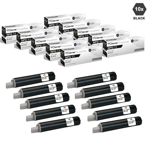 Compatible Canon NPG-11 Toner Cartridges Black 10 Pack (NPG11BK)