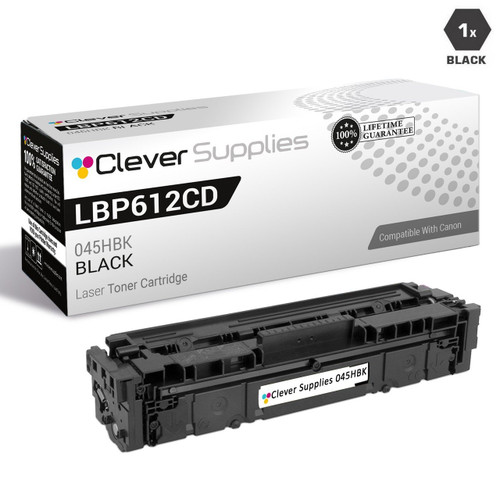 Compatible Canon ImageClass LBP612Cdw Toner Cartridge Black (045HBK)