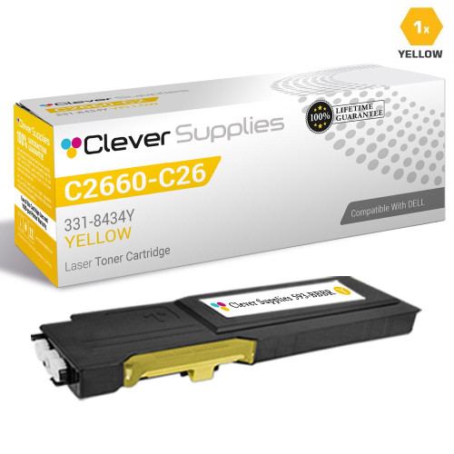 Compatible Dell C2660DN Toner Cartridge Yellow (593-BBBR)