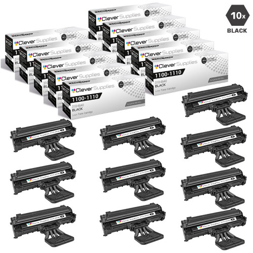 Compatible Dell 1100 Toner Cartridges Black 10 Pack (310-6640)