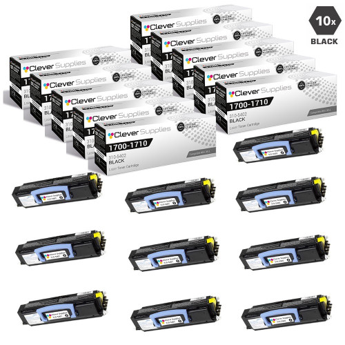 Compatible Dell 1700 Toner Cartridges Black 10 Pack (310-5402)