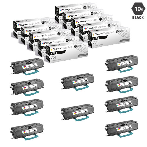 Compatible Dell 1720 Toner Cartridges Black 10 Pack (310-8701)