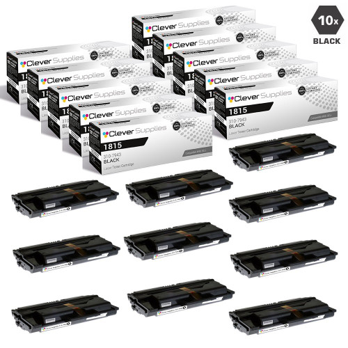 Compatible Dell 1815 Toner Cartridges Black 10 Pack (310-7943)