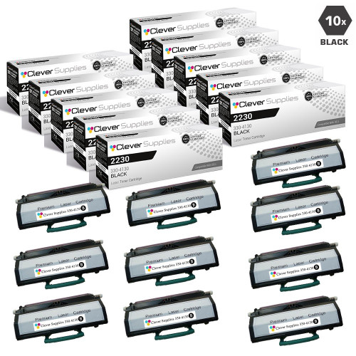 Compatible Dell 2230 Toner Cartridges Black 10 Pack (330-4130)