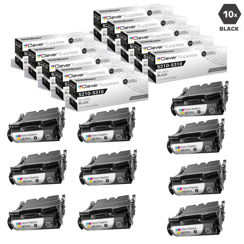 Compatible Dell 5210 Toner Cartridges Black 10 Pack (341-2916)