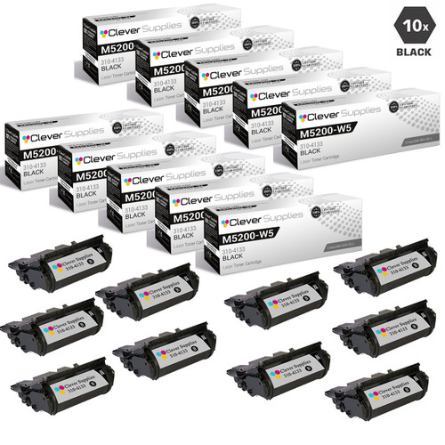 Compatible Dell M5200 Toner Cartridges Black 10 Pack (310-4133)