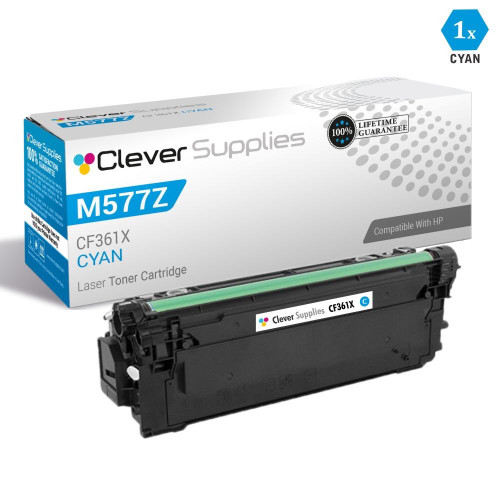 CS Compatible Replacement for HP M577Z Toner Cartridges Cyan (CF361X)