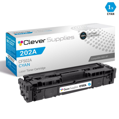 CS Compatible Replacement for HP 202A Toner Cartridges Cyan (CF501A)
