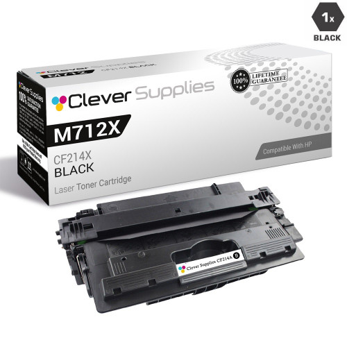 CS Compatible Replacement for HP M712XH Toner Cartridges Black (CF214X)