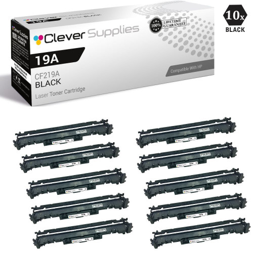 CS Compatible Replacement for HP 19A Drum Cartridges Black 10 Pack (CF219A)