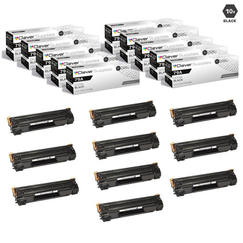 CS Compatible Replacement for HP 79A Toner Cartridges Black 10 Pack (CF279A)