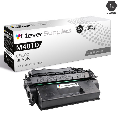 CS Compatible Replacement for HP M401DW Toner Cartridges Black (CF280X)
