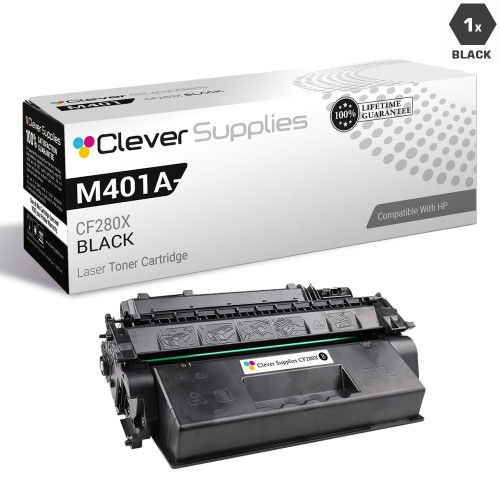 CS Compatible Replacement for HP M401A-MICR Toner Cartridges Black (CF280X)