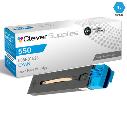 Compatible Xerox 550 Toner Cartridges Cyan (006R01528)