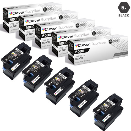 Compatible Xerox 6000 Toner Cartridges Black 5 Pack (106R1630)