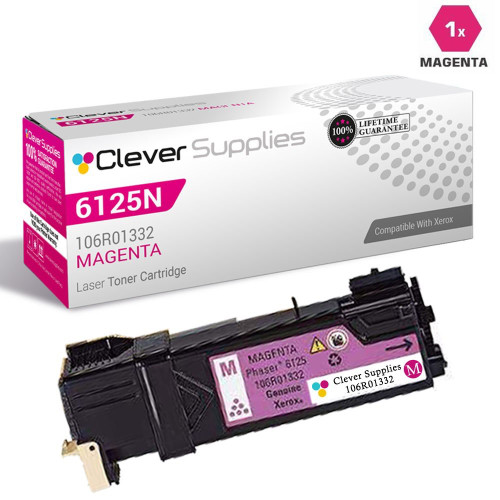 Compatible Xerox 6125N  Toner Cartridges Magenta (106R01332)