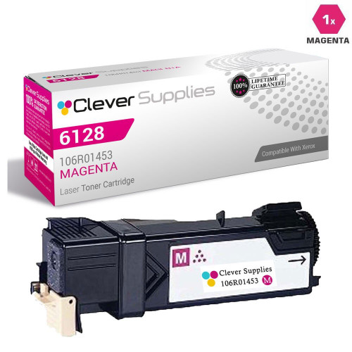 Compatible Xerox 6128 Toner Cartridges Magenta (106R01453)