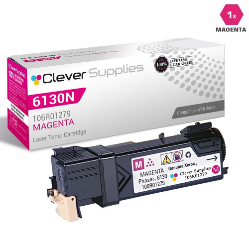 Compatible Xerox Phaser 6130N  Toner Cartridges Magenta (106R01279)