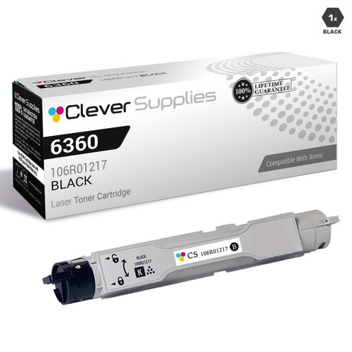 Compatible Xerox 6360 Toner Cartridges Black (106R01217)