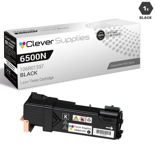 Compatible Xerox Phaser 6500N  Toner Cartridges Black (106R01597)