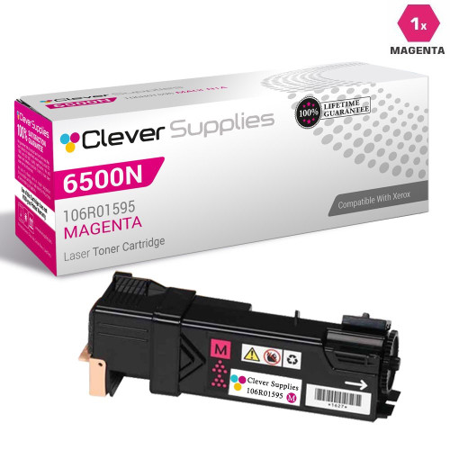Compatible Xerox Phaser 6500N  Toner Cartridges Magenta (106R01595)