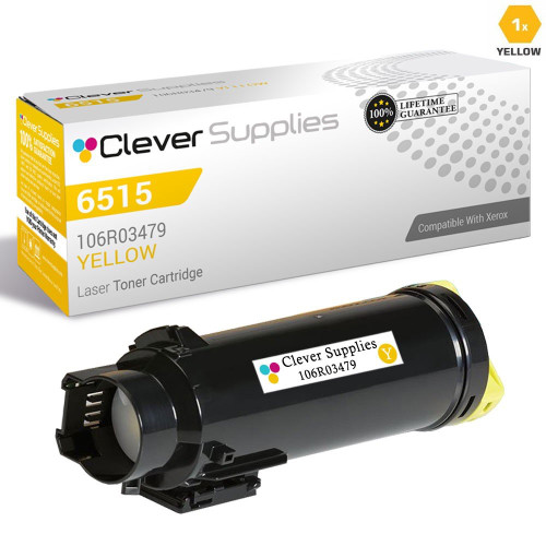 Compatible Xerox WorkCentre 6515 Toner Cartridges Yellow (106R03479)