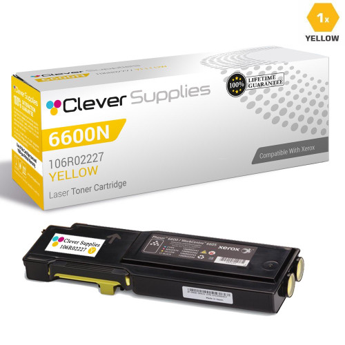 Compatible Xerox Phaser 6600N Toner Cartridges Yellow (106R02227)
