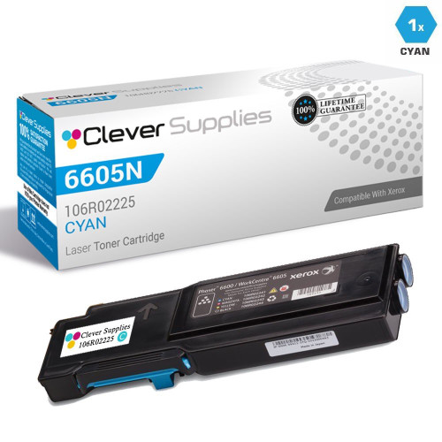 Compatible Xerox WorkCentre 6605N Toner Cartridges Cyan (106R02225)