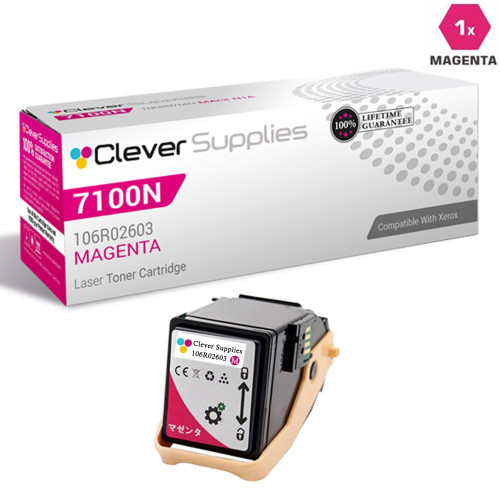 Compatible Xerox Phaser 7100N Toner Cartridges Magenta (106R02603)