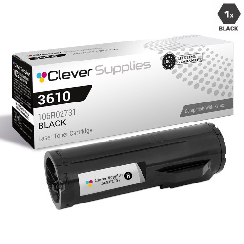 Compatible Xerox 3610 Toner Cartridges Black (106R02731)