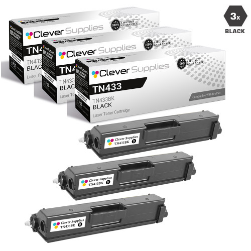 Compatible Brother TN431 Toner Cartridge 3 Black (TN431BK)